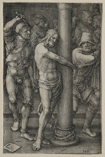 Vášeň: Bičování, 1521. od Lucas van Leyden