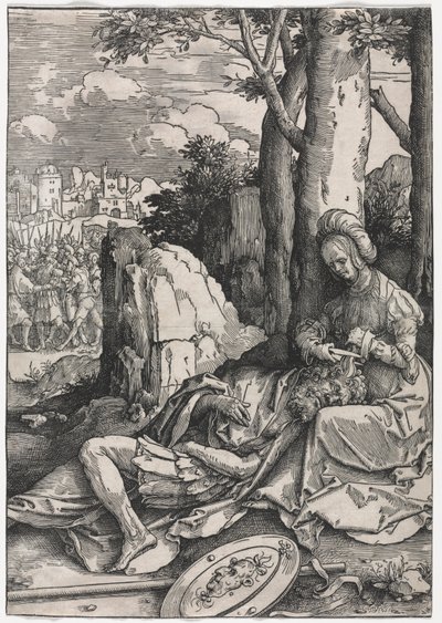 Síla žen: Samson a Dalila od Lucas van Leyden