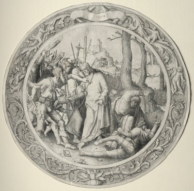 Kulaté utrpení: Zrada Krista, 1509. od Lucas van Leyden