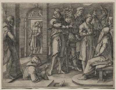 Příběh Josefa: Josef vykládá svůj sen Jacobovi, 1512. od Lucas van Leyden