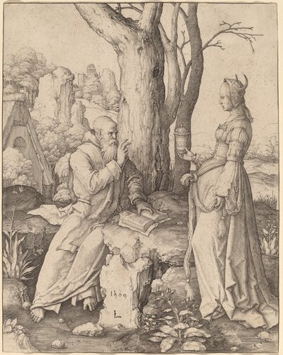 Pokušení svatého Antonína od Lucas van Leyden