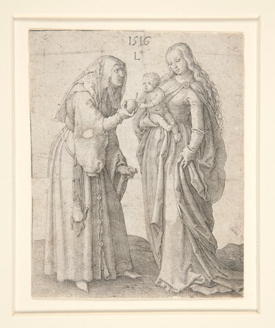 Panna s dítětem a svatá Anna od Lucas van Leyden