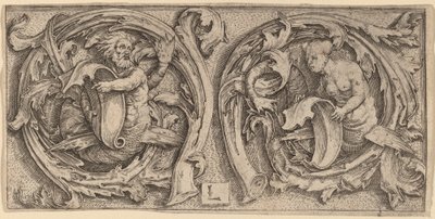 Triton a Siréna v Tendrils od Lucas van Leyden