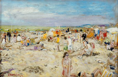 Na pláži; Sur la Plage od Lucien Adrion