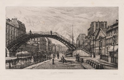 Quai Jemmapes v Paříži, 1881. od Lucien Gautier