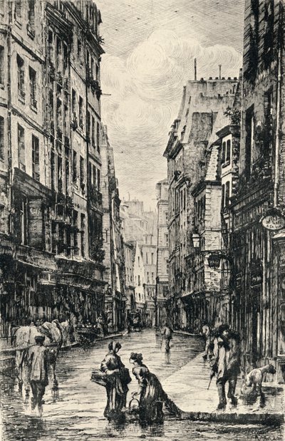 "Rue Galande", 1915 od Lucien Gautier