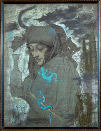 Čarodějka od Lucien Levy-Dhurmer