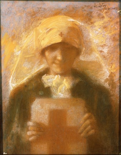 Porträt einer jungen Krankenschwester von Lucien Levy-Dhurmer