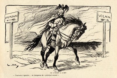 Le Rire rouge, satirický v B&W od Lucien Metivet