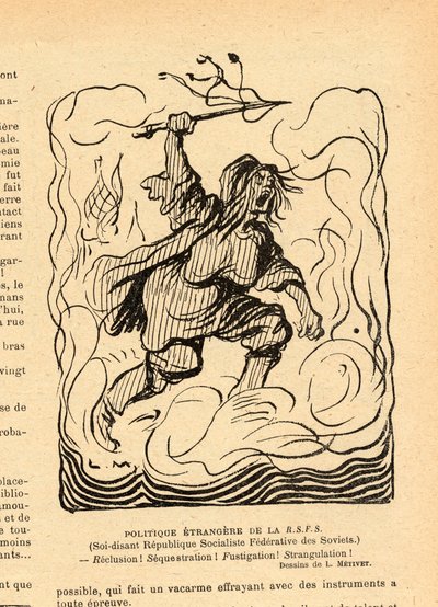 Le Rire rouge, satirický v B&W od Lucien Metivet