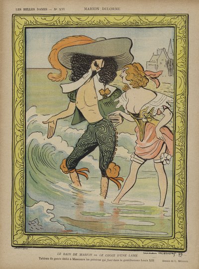 Marion Delorme, ilustrace pro Le Rire od Lucien Metivet