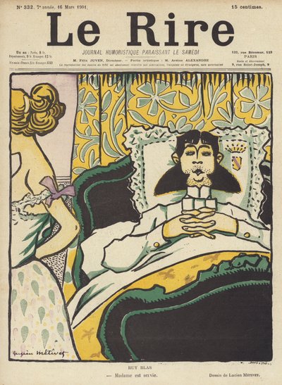 Ruy Blas, ilustrace pro Le Rire od Lucien Metivet