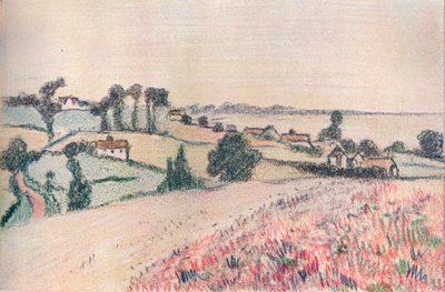 Z kresby barevnými křídami od Luciena Pissarra, 20. století od Lucien Pissaro