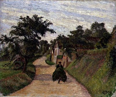 Eragny, Cesta z Gisars do Bazincourt od Lucien Pissarro