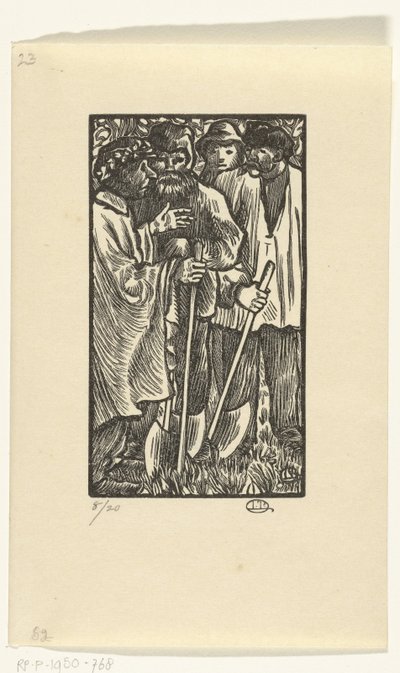Houthakkers Dřevorubci od Lucien Pissarro