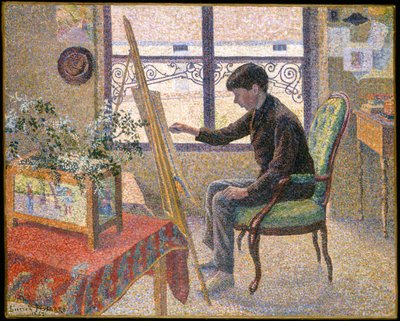 Interiér ateliéru od Lucien Pissarro