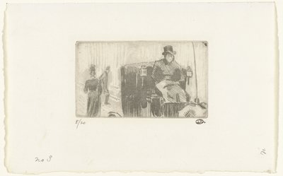 Přeprava v dešti od Lucien Pissarro