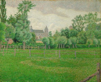 Kostel Gisors od Lucien Pissarro