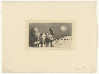 Vizitka pro Madame Pissarro od Lucien Pissarro