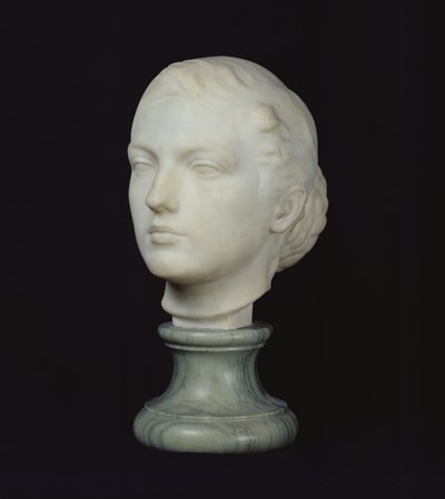 Hlava Jane Poupelet (1878-1932) 1897 (mramor) od Lucien Schnegg