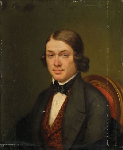 Portrét skladatele Roberta Schumanna 1810-1856, 1842. od Lucienne Collière