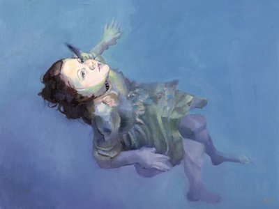 Dívka se vznáší, 2004 (olej na plátně) od Lucinda Arundell