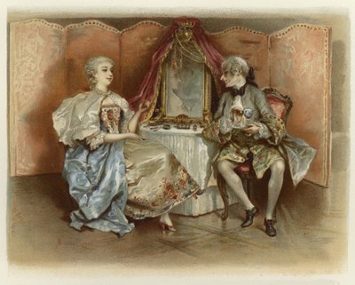 Ilustrace pro The School for Scandal (chromolitho) od Lucius Rossi