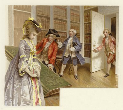 Ilustrace pro The School for Scandal (chromolitho) od Lucius Rossi