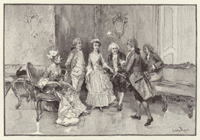 Ilustrace pro The School for Scandal (chromolitho) od Lucius Rossi