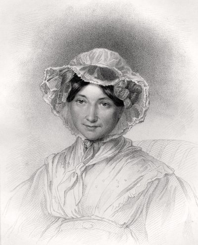 Frances Trollope, vyrytý W. Hollem, z 
