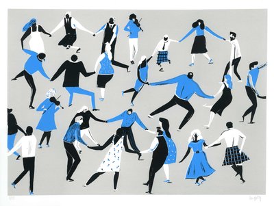 Ceilidh, 2016 (sítotisk) od Lucy Banaji