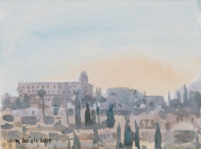 The King David Hotel, Západ slunce, Jeruzalém, 2019 (bez papíru) od Lucy Willis