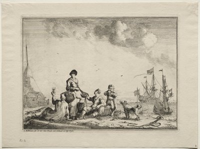 Prodejce ryb, 1701. od Ludolf Backhuysen