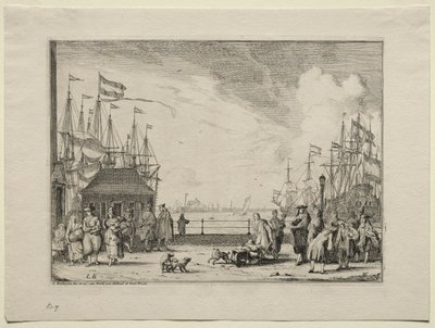 Přístav v Amsterdamu, 1701. od Ludolf Backhuysen
