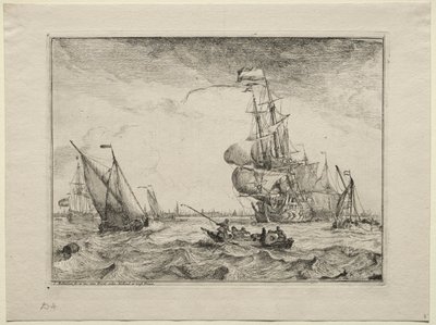 Lodě pod plnými plachtami, 1701. od Ludolf Backhuysen