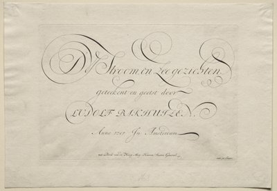 Řeka IJ a mořské krajiny, 1701. od Ludolf Backhuysen