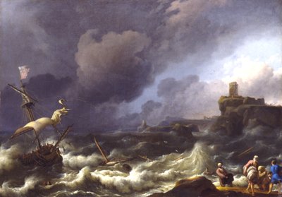 Bouře, konec 17. století od Ludolf Backhuysen I
