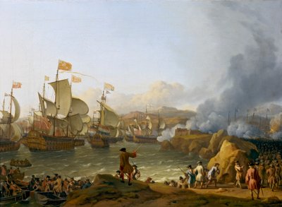 Bitva v zátoce Vigo od Ludolf Bakhuizen