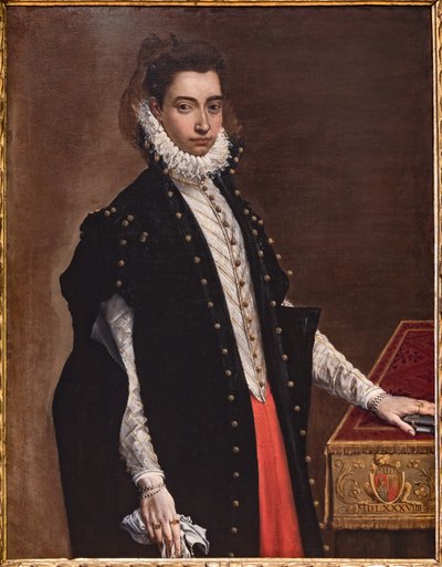 Fontanellato, Labyrint Masone, Franco Maria Ricci Art Collection: "Portrét Lucrezia Bentivoglio Leoni" od Ludovico Carracci