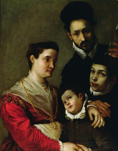 Portrét rodiny Tacconi (olej na plátně) od Ludovico Carracci