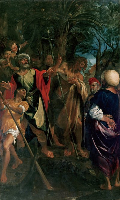 Kázání Křtitele od Ludovico Carracci