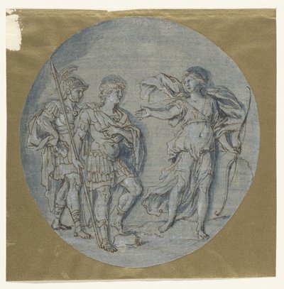 Diana mluví s Aeneem a Achatesem od Ludovico Gimignani