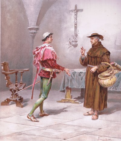 Bratře svatý Františku! Jaká změna je tady., ilustrace z Romea a Julie, od Ludovico Marchetti