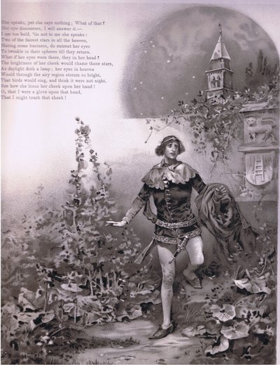 Mluví, ale nic neříká, ilustrace z Romea a Julie, od Ludovico Marchetti
