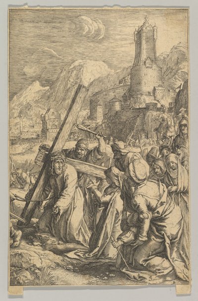 Kristus nesoucí kříž, z Umučení Krista, ca. 1623. od Ludovicus Siceram