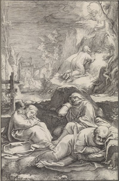 Kristus v zahradě Getsemanské The Passion (název série) od Ludovicus Siceram