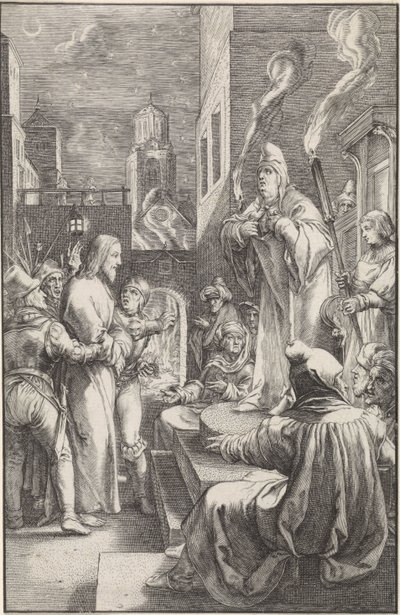 Kristus před Kaifášem The Passion (název série) od Ludovicus Siceram