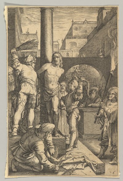 Bičování, z Umučení Krista, ca. 1623. od Ludovicus Siceram