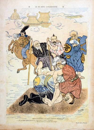 Karikatura od Brauna zobrazující Henri Brisson (1835-1912) (rytina) od Ludwig Braun