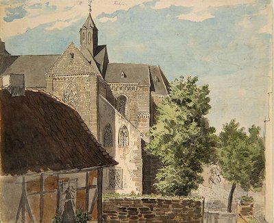 Katedrála Fritzlar od Ludwig Emil Grimm